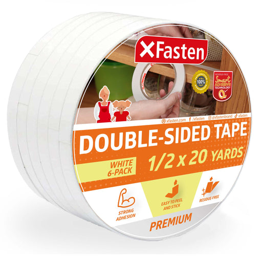 Double Sided Tape white 6 pack