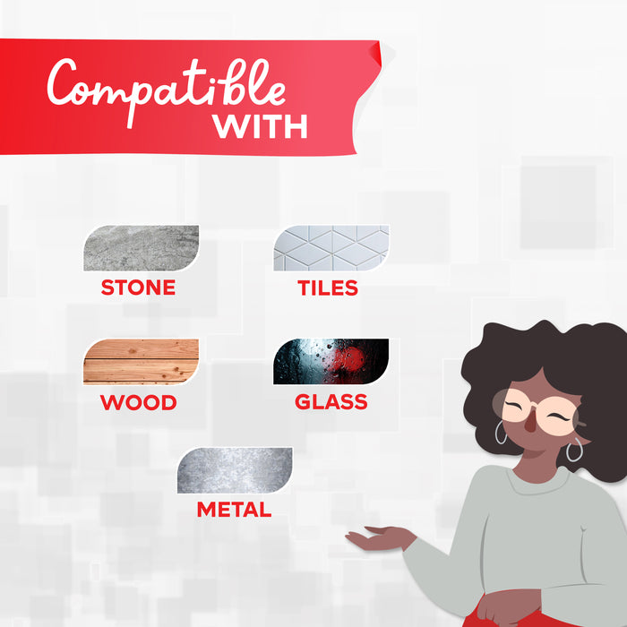 XFasten Silicone Sealant Waterproof Black Cartridge, 10.1 oz (8-Pack)