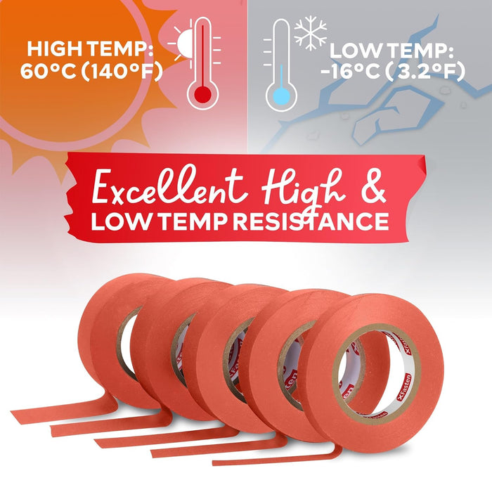 XFasten Wire Harness Tape Orange 3/4 Inch x 50 Feet Automotive Wire Loom