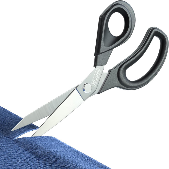 XFasten Sewing Scissors for Fabric Cutting Pink 9.5 Inch Professional Fabric Scissors Sewing | Heavy duty Fabric Scissors, Sharp Scissors for Fabric Dressmakers Shears Large Scissors for Leather