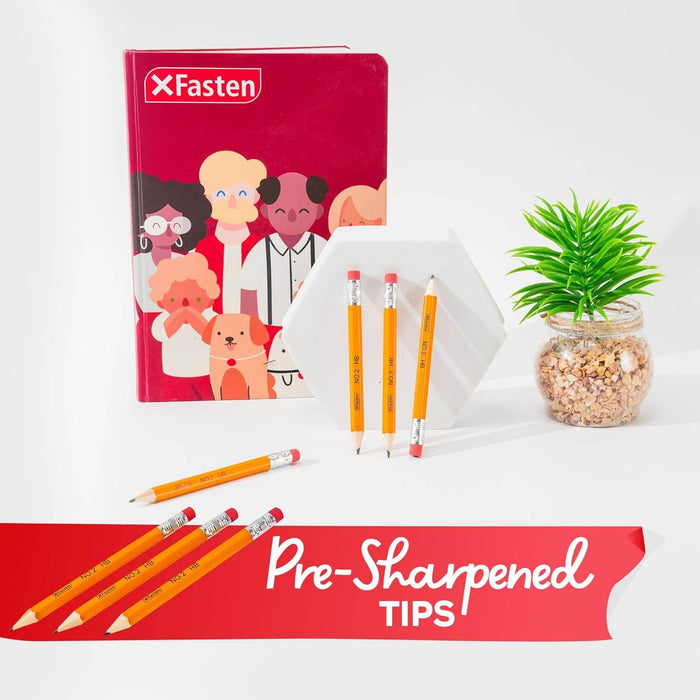 XFasten Golf Pencil with Eraser (Pack of 300)