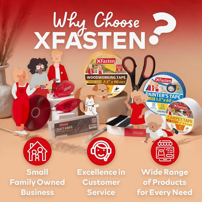 XFasten Correction Tape 263-Feet Total, 0.20-Inch x 26.25-Feet (10-Pack) White Out Correction Tape, Ideal for School Office Government Documents, Whiteout Correction Tape for Righties and Lefties