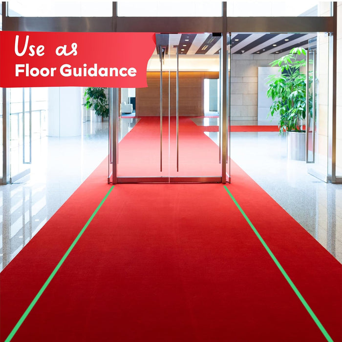 XFasten Carpet Marker Strips for Classroom, 100 Feet (4 Rolls)