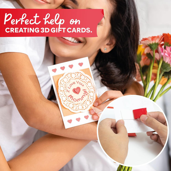 XFasten Foam Mounting Tape - 1/2 inch x 36 yd Pack of 5