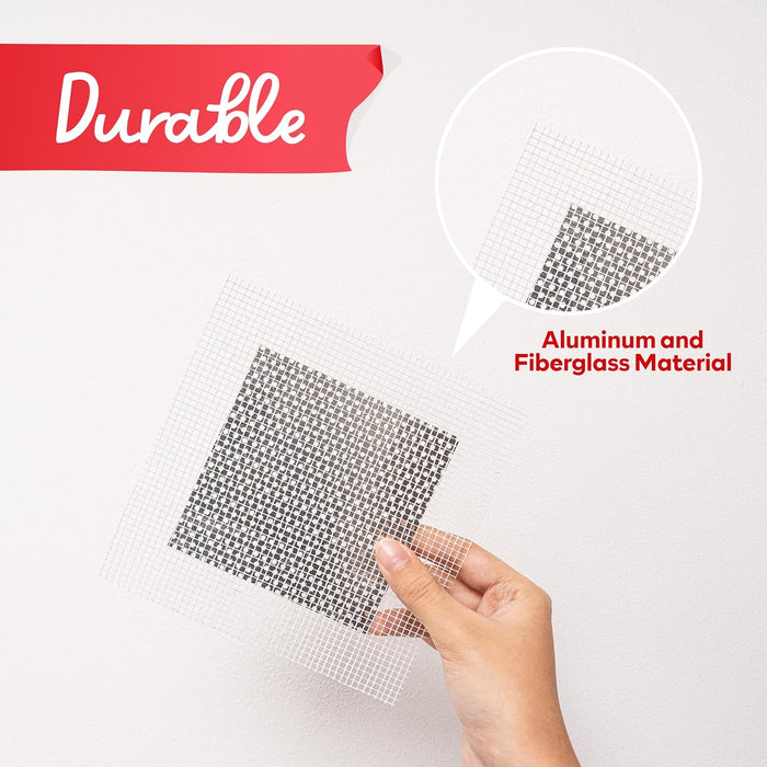 XFasten Drywall Repair Kit 12 Pieces Aluminum Wall Repair Patch Kit (4/6/8 inch)