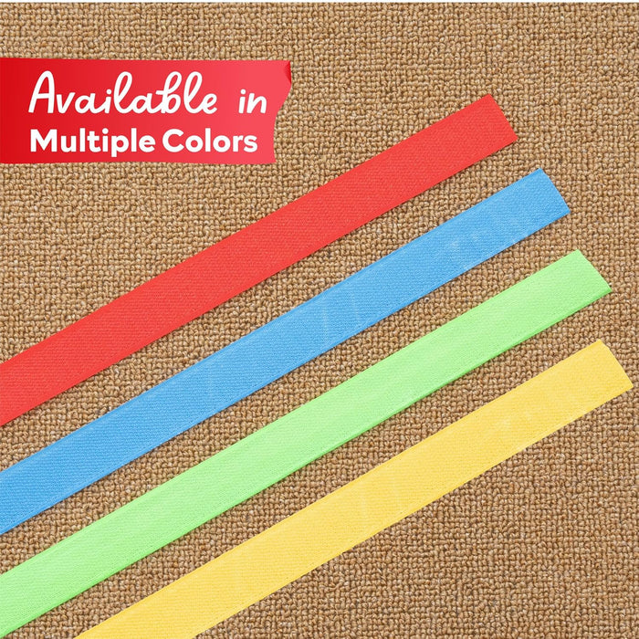 XFasten Carpet Marker Strips for Classroom, 100 Feet (4 Rolls)