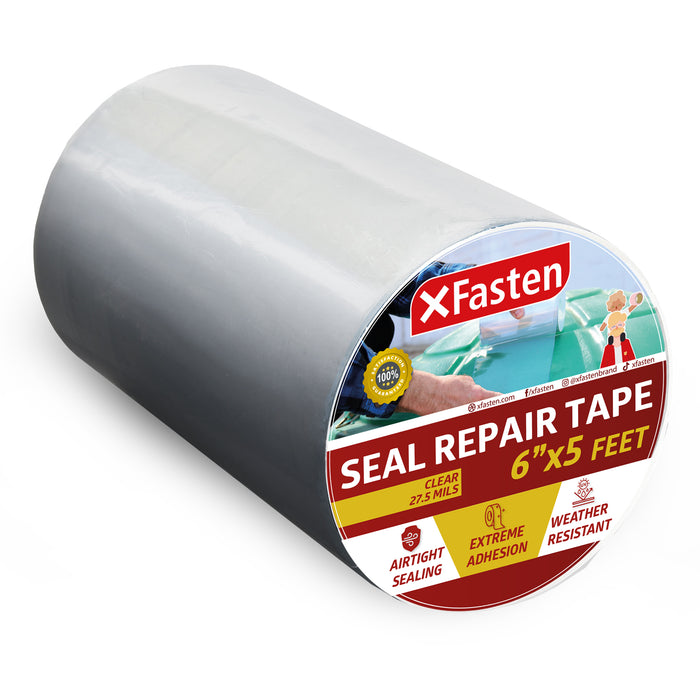 XFasten Seal Repair Tape, Clear, 6-Inch x 5-Foot
