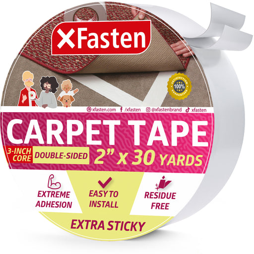 White Double Sided Adhesive Carpet Tape