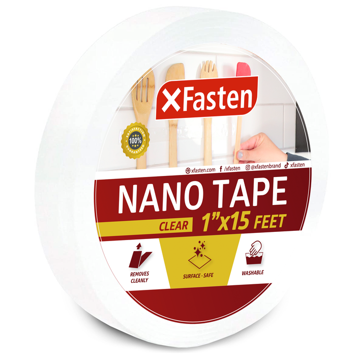XFasten Reusable Nano Tape | 1 Inch x 15 Feet