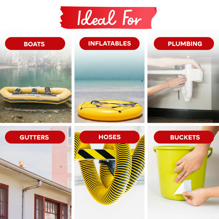 XFasten Seal Repair Tape, Clear, 6-Inch x 5-Foot