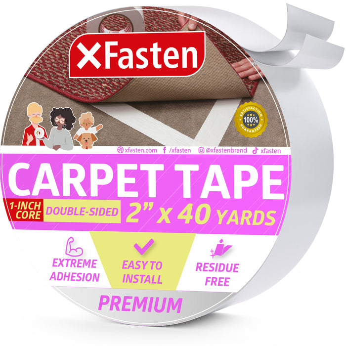 White Double Sided Adhesive Carpet Tape
