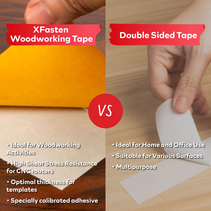 XFasten Double Sided Woodworking Tape | 4 Inches x 30 Yards