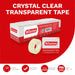 XFasten Transparent Tape 3/4-Inch by 1000-Inch, Pack of 12 - XFasten