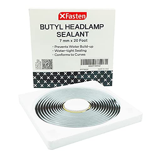 XFasten Butyl Headlamp Sealant, 7 millimeters x 20 Feet, 7 millimeters Thick