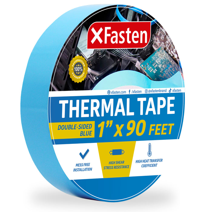 XFasten Thermal Double-Sided Tape, 1 Inch x 90 Feet